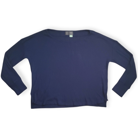 Anthropologie Tops - Anthropologie Navy Blue Sweatshirt